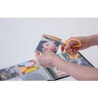 セキセイ フォトアルバム ましかくフォトサイズ(W89×H89mm) 高透明 160枚 2列2段 ライトグリーン KP-8916-33 1冊（直送品）