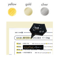 クツワ くりだし色鉛筆 クリクル 3色パック ロイヤルムーン(イエロー・ゴールド・シルバー) DE001RM 1個