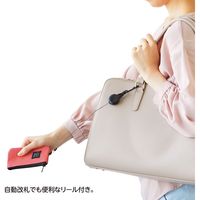 リヒトラブ 抗菌・抗ウィルス繊維 パス&キーケース ALCLEA ネイビー A7922-11 1個