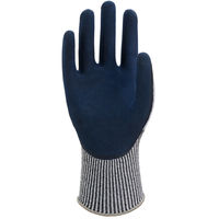 【天然ゴム背抜き手袋】 ウィード DEXCUT 耐切創 DC-797 ネイビー M 1双