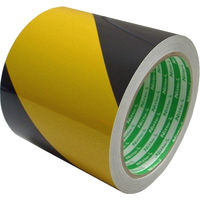 日東エルマテリアル 再帰反射テープ トラ柄 90mmX10m (黄/黒) HTー90Y/B 1セット(3巻)