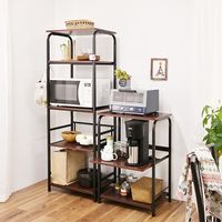 フクダクラフト シンプルレンジラック ハイタイプ ブラック a24593 1個（直送品）