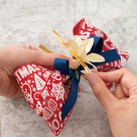 ヘッズ クリスマスナチュラルワイヤーリボン-レッド XRN-R2 1セット(5巻:1巻×5パック)（直送品）