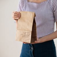 【角底袋】ヘッズ　BKFブラウンペーパーバッグー7　1パック（100枚入） BKB-7P