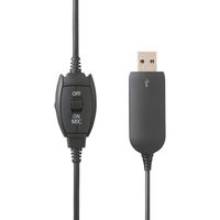 アイリスオーヤマ ヘッドセット(USBタイプ)　IHS-U03-B　ブラック IHS-U03-B 1台