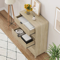 【軒先渡し】ROOMY チェスト 5段 幅800×奥行400×高さ1200mm サンド BY-DR1523-1 1台（直送品）