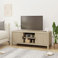 【軒先渡し】ROOMY ローボード 幅1100×奥行400×高さ430mm サンド BY-TV1532-1  1台（直送品）