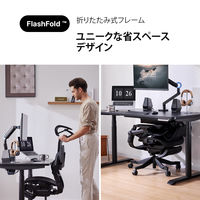 【軒先渡し】HINOMI デスクチェア ブラック H1 PRO V2-L BK 1脚（直送品）