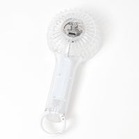 クリアカラビナ付きハンディファン クリア LAKOLE/ラコレ