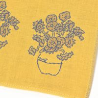 （世界の名作）ガーゼハンドタオル ひまわり LAKOLE/ラコレ