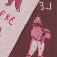 （世界の名作）ガーゼハンドタオル 笛を吹く少年 LAKOLE/ラコレ