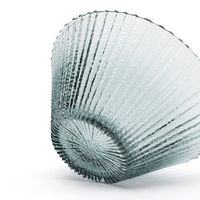 ラインガラスボウル(M) ブルー LAKOLE/ラコレ