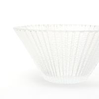 ラインガラスボウル(M) クリア 1セット（1個×2） LAKOLE/ラコレ