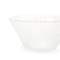 ラインガラスボウル(L) クリア 1セット（1個×2） LAKOLE/ラコレ