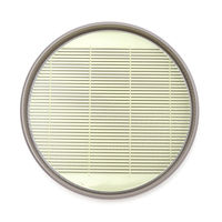 樹脂製そば皿 ライトグレー 1セット（1枚×2） LAKOLE/ラコレ