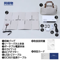 BigBlue フラットパワーステーションシステム ポータブル電源+34W ソーラーパネルセット CP110(PW) 1台