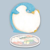 学研ステイフル まんぷく付箋(ペンギン) DM03820 1個