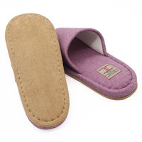 オクムラ スリッパ  オールドスタンダード外縫い 来客用 ルームシューズ  Mサイズ パープル BSAA7006PU 1足