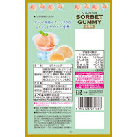 グミ 食べきりサイズ ソルベットグミ 白桃味 50g 1セット(1個×12) ノーベル