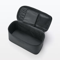 無印良品 ナイロンメイクボックス 黒 Ｌ 約３６×１６．５×２０．５ｃｍ 良品計画