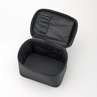 無印良品 ナイロンメイクボックス 黒 Ｍ 約２４×１６．５×１８ｃｍ 良品計画