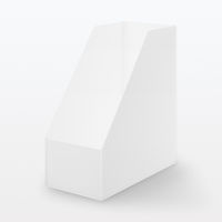 無印良品 ポリプロピレンスタンドファイルボックス ワイド Ａ４用 約幅１５×奥行２７．６×高さ３１．８ｃｍ クリア 6個 良品計画