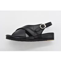 山一 スタンダードクロスサンダル ブラック L 10BKL 1足 67-9300-18（直送品）