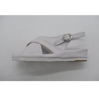 山一 スタンダードクロスサンダル ホワイト L 10WHL 1足 67-9300-14（直送品）