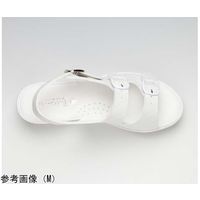 山一 抗菌キルティング2バンドサンダル ホワイト LL 7609WHLL 1足 68-0793-40（直送品）
