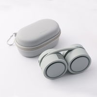 ロア・インターナショナル 羽なし 首掛け扇風機 Neck Band Fan Rolling ミントグレー DSN23088GR 1個