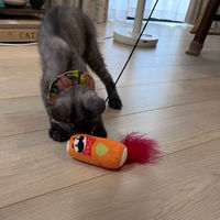 猫じゃらし プリングルズ オレンジ 1本 ワイワオ 猫用 おもちゃ