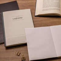 ナカバヤシ ロジカルエアーノートビジネス 5mm方眼 A5 80枚 ブラック ノ-A512S-D 1冊