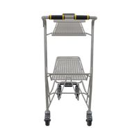 大和産業 3個載せショッピングカート グレー W434×D633×H990mm YT99M-C100 1台 65-5647-03（直送品）