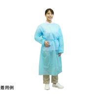 小野商事 不織布アイソレーションガウン ブルー フリーサイズ 100着入 WS6670 1箱(100着) 65-8737-47（直送品）