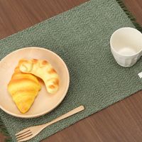 シャンブレー織りランチョンマット グリーン studio CLIP