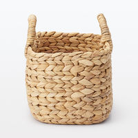 無印良品 ウォーターヒヤシンス 持ち手付 オーバル バスケット 小 約幅３７×奥行１８．５×高さ１６ｃｍ 良品計画