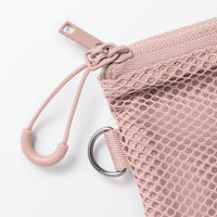 無印良品 ポリエステルダブルファスナーケース ピンク Ｓ 約１０×１３．５ｃｍ 良品計画