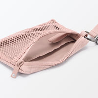 無印良品 ポリエステルカードケース ピンク 約８×１２ｃｍ 良品計画