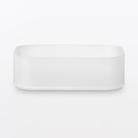 無印良品 再生ポリプロピレン入りメイクボックス １／４横ハーフ 約１５０×１１０×４５ｍｍ 1セット（1個×2） 良品計画