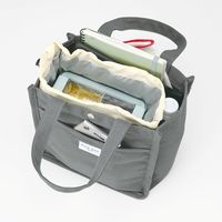 岩崎工業 保冷巾着付きランチトート ランチバック  LFー546 グレー 1個