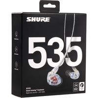 SHURE 高遮音性イヤホン/クリア(ストレートケーブル) SE535-CL-A 1個（直送品）