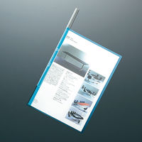 コクヨ　レールクリヤーホルダー＜カラーズ＞(PET)　A4タテ　約20枚収容　スカイブルー　　フ-TPC760B　1セット(10冊)