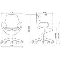 【軒先渡し】MERRYFAIR POGO チェア (435Y) イエロー 094241 1脚（直送品）