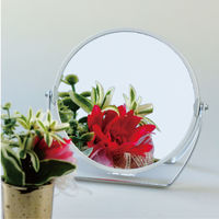 ヤマムラ 3倍拡大鏡付 スタンドミラー丸 ST-032 1セット(96個入）（直送品）