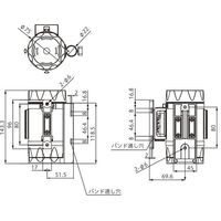 エスコ 50mm x 7m リール型標識テープ(マグネット付・自動巻) EA983DB-235 1個(1巻)（直送品）