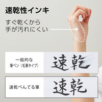 ぺんてる 速乾ぺんてる筆 カートリッジ ネイビー軸 黒 XFRPD-A 1本
