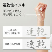 ぺんてる 速乾ぺんてる筆中字うす墨 XFPD3L 1本