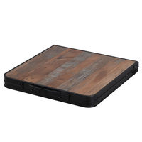 アイリスオーヤマ フォールディングテーブル FOT-1200 ブラウン 1台