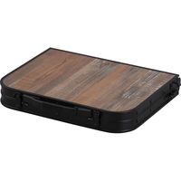 アイリスオーヤマ フォールディングテーブル ブラウン FOT-600 1台