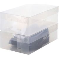 ベストコ ゼーエン シューズボックス フルオープン レディース ND-9181 幅185×奥行297×高さ97mm クリア 1個（直送品）